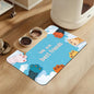 Cat Paw Pet Feeding Mat–Christmas Stocking Quick Dry Absorbent Dog Cat Food Mat, Non Slip Waterproof Bowl Placemat for Messy Eaters, Pet Accessories for Floors 12"x20"