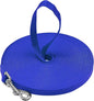 Long Dog Puppy Obedience Recall Training Agility Lead, Leash - BLUE, 15' Foot - by, Downtown Pet Supply