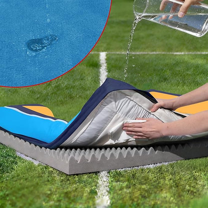 Comfort Expression Orthopedic Dog Bed for Large Dogs 36x27 Inch, Waterproof Egg Crate Foam Large Pet Bed with Removable Bolsters, Dog Couch with Washable Cover & Non-Slip Bottom, Houston