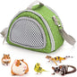 Coloch Hamster Carrier Bag, Small Pet Outgoing Travel Pouch Breathable Guinea Pig Carrying Bag with Handle& Strap for Sugar Glider, Hamster, Hedgehog, Guinea Pig, Small Animals