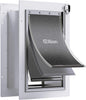 3-Flap Pet Door for Wall Dog Door for Wall Exterior, Large Doggie Door, All-Metal Frame, Metal Closing Panel and Telescoping Tunnel, Pets Up to100 Lb (Large Size)