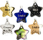 Personalized Dog Tag with 5 Lines of Custom Deep Engraved Durable Stainless Steel Pet ID Name Tag Designer Small Size Star