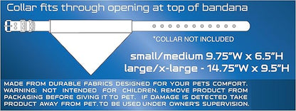 Pets First Collegiate Pet Accessories, Reversible Bandana, Clemson Tigers, Large/X-Large