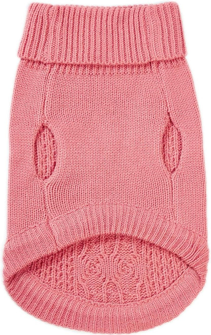 Stretchy Cat Sweater - 17 Colors & 6 Sizes | Snug Winter-Ready Knit for Boy/Girl Cats & Kittens(Pink, X-Small)