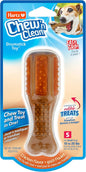 Hartz Chew ‘n Clean Chew Toy and Treat in One Chicken Flavored Drumstick Dog Toy, Small