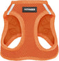 Best Pet Supplies Voyager Step-in Air Harness - All Weather Mesh, Reflective, No Pull Harness for Dogs, Cats - Secure with Hook & Loop Fastener, Buckle, Double D-Rings - Orange, L