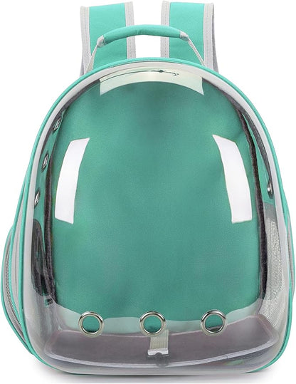 Cat Bubble Backpack Carrier for Small Medium Dogs Cats Carrying Bag, Airline Approved Pet Travel Carrying Bag Dog Hiking Walking Outdoor Backpack (Green)
