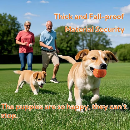 Interactive Dog Toys Dog Balls,Durable Motion Activated Automatic Rolling Ball Toys for/Small/Medium Dogs(Orange+Blue)