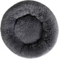 Super Soft Donut Cat Bed and Dog Bed Round Plush Pet Cushion Fluffy Rabbit Cave Warm Cozy Anti Anxiety Beds Dog Pillow for Up to 5KG