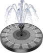 AISITIN 2.5W Solar Bird Bath Fountain Pump, Solar Fountain for Bird Bath with 6 Nozzles, 6.7" Solar Powered Water Pump for Garden, Ponds, Pool, Fish Tank, Aquarium and Outdoor