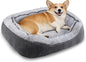 SIWA MARY Medium Dog Beds for Medium Small Dogs Washable, Rectangle Dog Bed Medium Size Dog, Orthopedic Warming Soft Calming Sleeping Puppy Bed Durable Pet Bed with Anti-Slip Bottom(25"x21"x8")