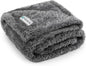 PetAmi Dog Blanket for Small Medium Dogs Grey, Fluffy Soft Puppy Blanket, Sherpa Fleece Cat Blanket for Kitten Doggie, Calming Pet Blanket Throw for Couch Sofa Bed Washable, Medium 29x40