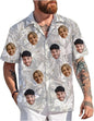 Custom Hawaiian Shirt with Face Photo Picture for Men Women Kids Youth Adult, Tropical Personalized Hawaiian Shirts Gift