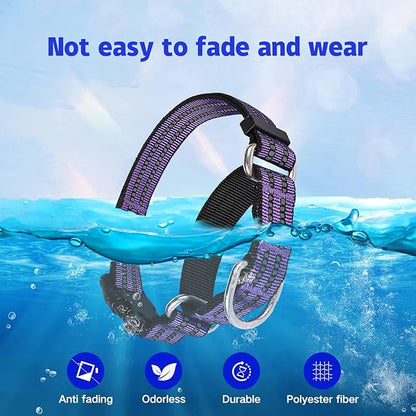 Martingale Dog Collar, Adjustable Nylon Reflective Collar with Buckle No Pull Dog Collar for Small Medium Large Dogs (Purple L)