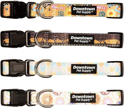 Downtown Pet Supply - Best & Fancy Dog Collar - Lightweight Adjustable with Quick Buckle & D-Ring - Hand Wash Safe - Donut - M - Medium