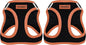 Voyager Step-in Air Dog Harness - All Weather Mesh Step in Vest Harness for Small and Medium Dogs by Best Pet Supplies - Orange Trim, M (Pack of 2)