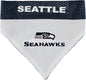 Pets First NFL DOG BANDANA - SEATTLE SEAHAWKS REVERSIBLE PET BANDANA. 2 Sided Sports Bandana with a PREMIUM Embroidery TEAM LOGO, Small/Medium. - 2 Sizes & 32 NFL Teams available