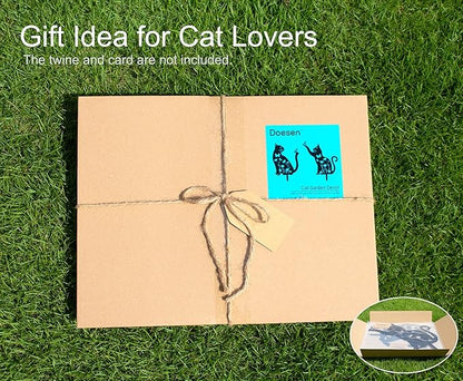 Metal Cat Garden Decor for Outside,15" Metal Kitty Decorative Garden Stakes, Black Cat Silhouette Yard Decorations Outdoor Lawn Ornament Yard Art, Rust Proof Steel Kitten Decor for Kitty Lovers