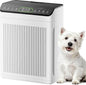 Air Purifiers for Home Large Room up to 2200sq.ft with Washable Filters, EVALIT Air Purifiers for Bedroom with Fragrance, PM 2.5 Display Air Quality Sensor for Smoke Dust Odors, White, 1Pack+3Modes