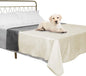 Ameritex Pet Bed Blanket Reversible 100% Waterproof Velvet Super Soft for Sofa and Bed (68x82 Inches, Cream+Grey)