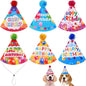 6pcs/Pack Dog Birthday Hats Party Hats for Large XL XXL Dog Boy Girl Birthday Costume Accessories