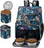 BAGLHER Dog Travel Bag Backpack, Airline Approved Pet Supplies Backpack, Dog Travel Bag with 2 Silicone Collapsible Bowls and 2 Food Baskets Hawaii