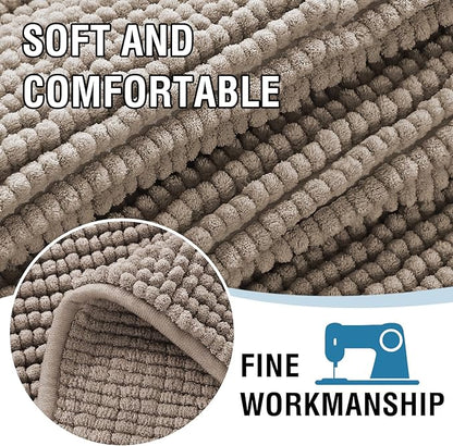 H.VERSAILTEX Plush Chenille Couch Protector Dog Bed Cover Thick Soft Loveseat Cover for 2 Cushion Couch Anti Slip Couch Cover Furniture Protector for Dog, Pet, Cat (35" x 62", Taupe)