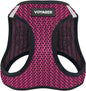 Best Pet Supplies Voyager Step-in Air Harness - All Weather Mesh, Reflective, No Pull Harness for Dogs, Cats - Secure with Hook & Loop Fastener, Buckle, Double D-Rings - Fuchsia 2-Tone, XS