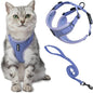 Voyager Escape-Proof Step-in Lock Cat Harness & 5ft Neoprene-Handle Leash Set All-Weather Mesh with Reflective Stitching for Small to Large Cats by Best Pet Supplies, Lavender (327), XS