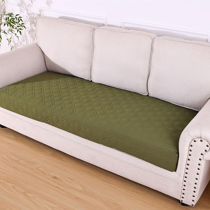 hyha Waterproof Dog Bed Blanket, Soft Pet Blankets, Waterproof Couch Cover for Dogs, Reversible Sofa Covers Washable for Furniture (40x80 Inch, Green/Navy Blue)
