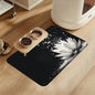 Magic White Lotus Pet Feeding Mat–Christmas Stocking Quick Dry Absorbent Dog Cat Food Mat, Non Slip Waterproof Bowl Placemat for Messy Eaters, Pet Accessories for Floors 12"x20"