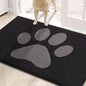 Buganda Dog Door Mat for Muddy Paws, Absorbent Dirt Trapper Non Slip Indoor Doormats, Washable Low-Profile Mat for Mud Dogs, Entryway Carpet for Inside Floor (30x20 Inches, Black and Grey)