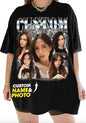 NAZENTI Custom Bootleg Rap Tee, Custom T-Shirts with Picture, Retro Custom Bootleg, Valentine's Gifts for Him Her