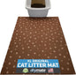 Drymate Cat Litter Box Mat, Litter Trapping Mat, Waterproof, Urine-Proof, Absorbent, Machine Washable, Soft on Paws, Contains Mess, Protects Floors, Kitten Supplies, Brown, 28x36 XL
