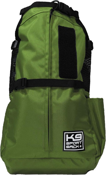 K9 Sport Sack Trainer - Medium, Greenery - Ideal for Dogs with 17-19” Back Length - Backpack-Style Training Carrier - Meant for Quick, Non-Strenuous Activities