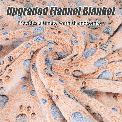Rezutan 1 Pack 3 Blankets for Dogs, Dog Blanket for Small Pet Cat, Premium Soft Fluffy Suitable for Dog Kennels & Beds, Gifts Puppy Blanket Essentials, 30x20inch, Brown