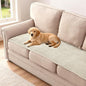 H.VERSAILTEX Plush Chenille Couch Cover for 3 Cushion Couch Anti Slip Washable Sofa Slipcovers Soft and Durable Furniture Protector for Dogs Cats Kids (27.5" x 71", Ivory)