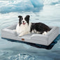 Bedsure Orthopedic Dog Beds Large Sized Dog - Washable Large Dog Cat Bed Waterproof, Comfort Dogs Couch Sofa with Washable Removable Cover, Pet Bed with Nonskid Bottom, Cooling Grey, 35"