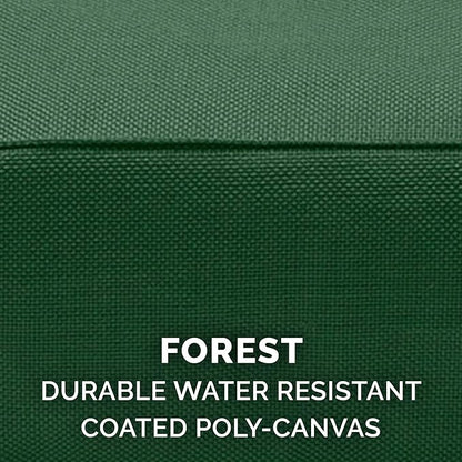 Furhaven Indoor/Outdoor Logo Oxford Polycanvas Mattress - Water-Resistant Orthopedic Dog Bed w/ Removable Cover, 125 lb max - Forest, Medium