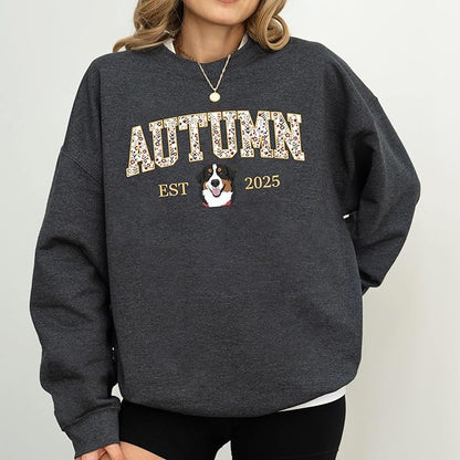 Custom Pet Sweatshirts with Photo and Name, Personalized Dog Sweatshirt, Gifts for Dog Mom, Dad