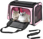 Discala Extra Large Cat Carrier for 2 Cats, Pet Carrier, Dog Carrier for Small Dogs, Cat Carrier Soft, Collapsible Large Pet Carrier for Traveling Indoor and Outdoor Uses - Pink 24"x16"x16"