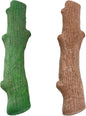 Pupstages by Petstages Dogwood Breath Dog Chew Toy – Real-Wood Blend, Moderate Chewers, Large, 8", 2-Pack (Natural & Mint Flavors)