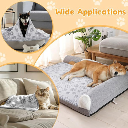 Dog Blankets for Small, Medium Dogs, Puppy Blanket Washable, Dogs Essentials for Puppies, Cat (41" x 30",1)