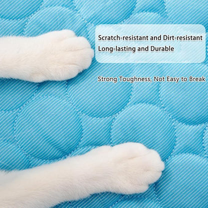 Dog Cooling Mat, 2025 Upgraded Cooling Blanket for Dogs, Washable Cool Mat for Dogs for Summer, Portable Pet Coolings Pad for Dogs & Cats Sleeping (28"x22" L Size, Grey)