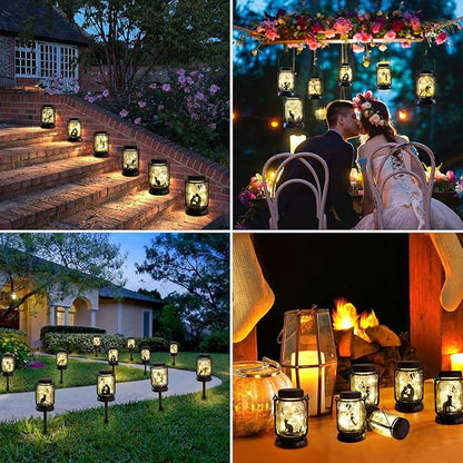 kyoryuger Dog Solar Lanterns, Dog Gifts for Women Mom Grandma, Christmas Dog Mom Gifts, Unique Birthday Gifts for Dog Lovers, Garden Decoration Outside for Yard, Patio,Backyard,Porch