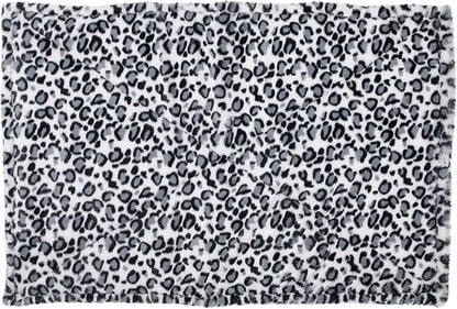 Furhaven ThermaNAP Self-Warming Cat Bed for Indoor Cats & Large/Medium Dogs, Washable & Reflects Body Heat - Quilted Faux Fur Reflective Bed Mat - Snow Leopard, Large (Pack of 3)