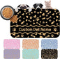 Personalized Dog Cat Mat with Name Photo Custom Placemat Feeding Mats for Food and Water Customized Non-Slip Waterproof Doormat for Bowls Outdoor Indoor Floors Customized Mat Gifts for Pet Owner