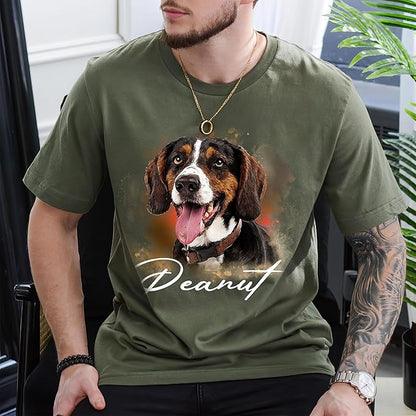 Mit & Mia Custom Your Own Bootleg Rap Shirts for Boyfriend Girlfriend Face Shirt with Photo Gift for Him Her Pet Lovers