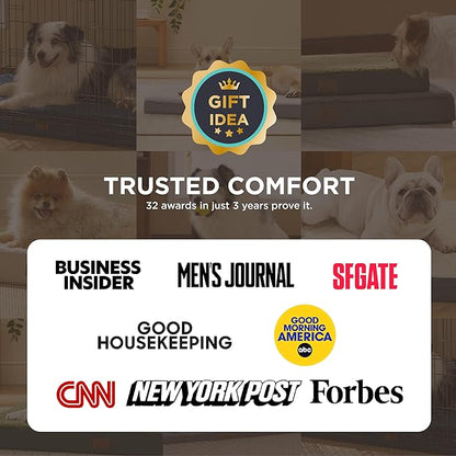 Bedsure XL Dog Beds Large Sized Dog - Extra-Large Comfy Flat Puppy Bed with Removable Washable Cover, Orthopedic Egg Crate Foam Pet Mat, Suitable for Pet Up to 100 lbs