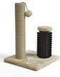Amazon Basics Cat Scratching Post with Self Groomer for Indoor Cats & Kittens, Small (16.5" H), Beige
